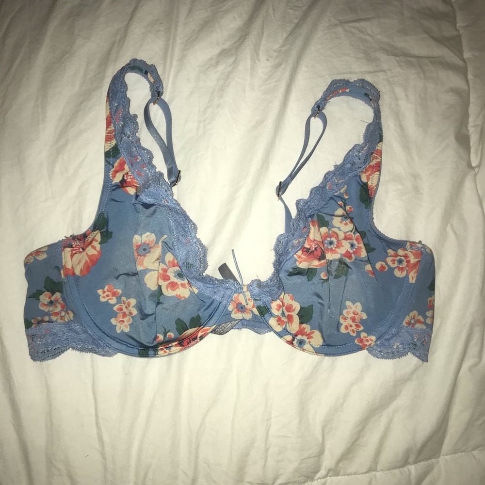 Unlined Flowery bra